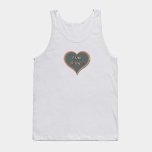 Line dance heart Tank Top